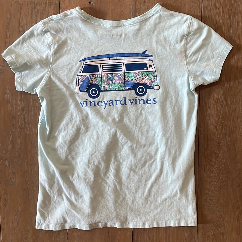 Vineyard Vine's Girls Mint Green Short Sleeve Tee- XL